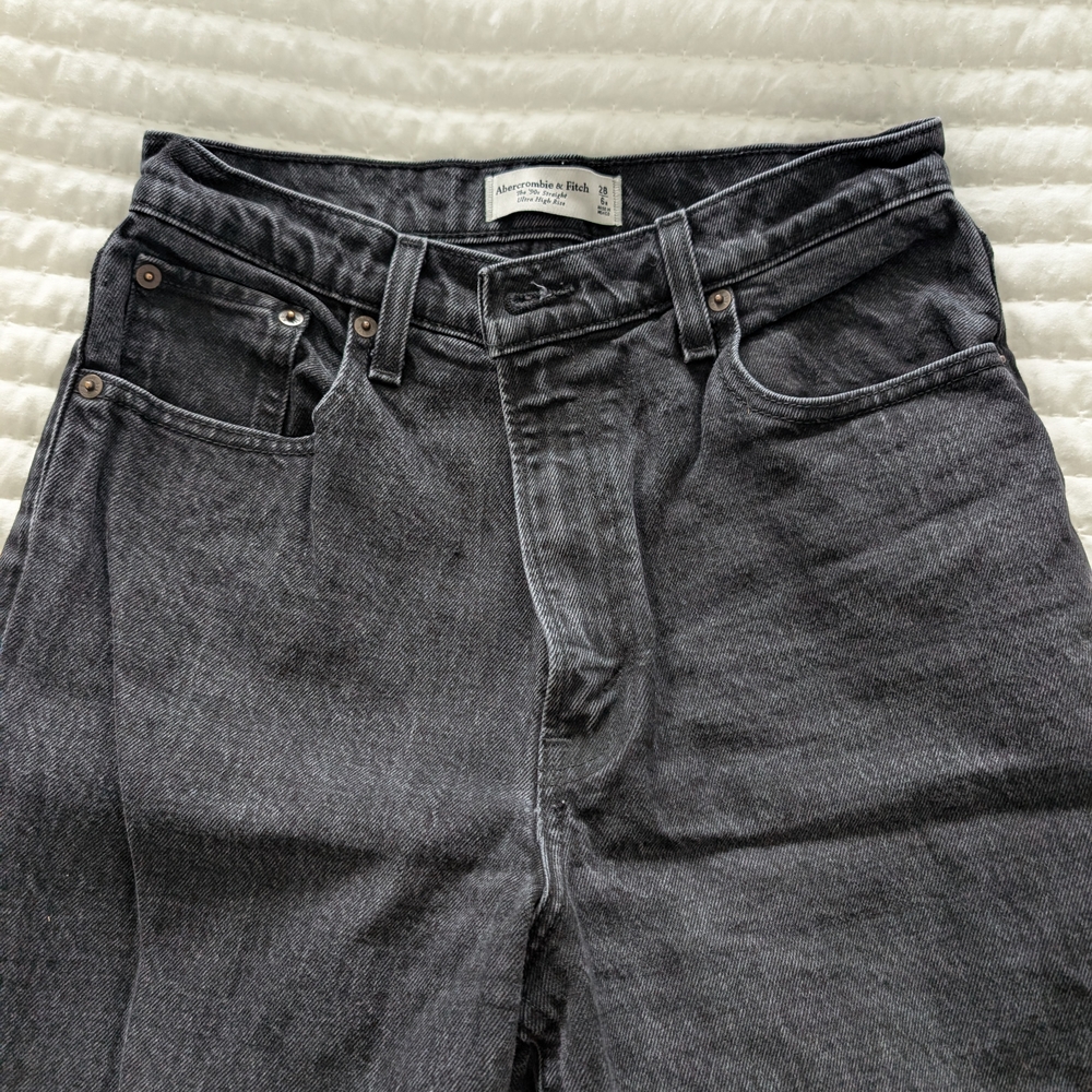 Abercrombie & Fitch Gray Straight Leg Jeans
